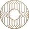 Ekena Millwork Empire Wood Fretwork Pierced Ceiling Medallion, Birch, 24"OD x 8 3/4"ID x 3/8"T CMWP24X24X0375EPBI - alternate 1